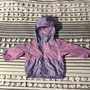 Baby girl north face rain jacket